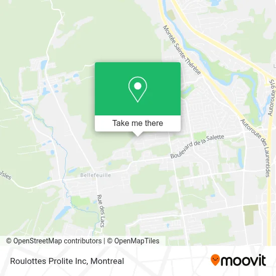 Roulottes Prolite Inc map