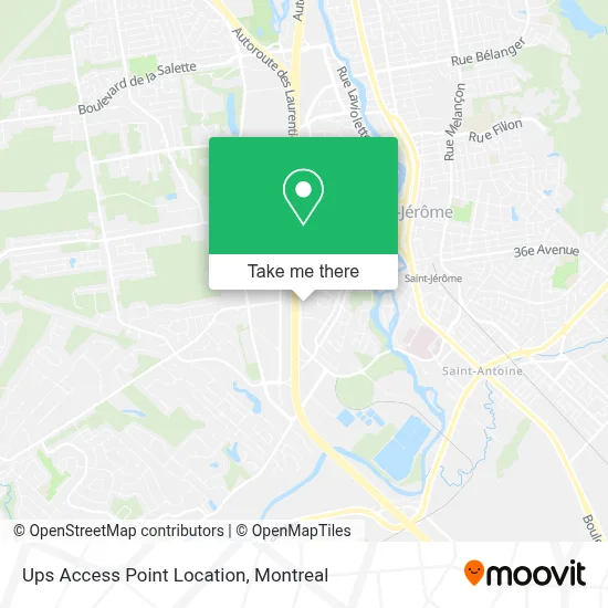 Ups Access Point Location map