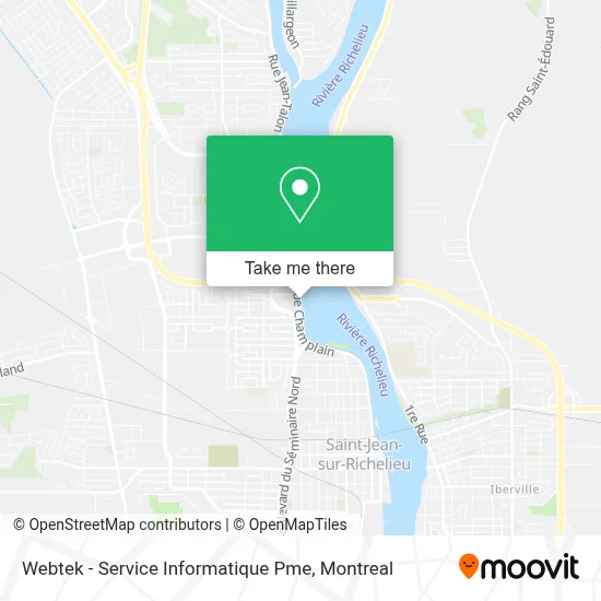 Webtek - Service Informatique Pme map