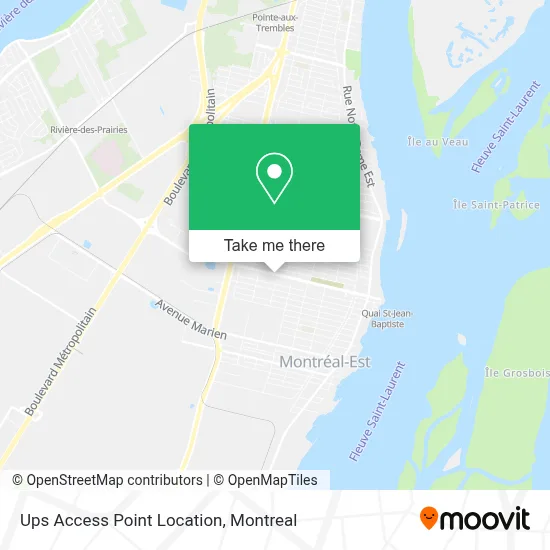 Ups Access Point Location map