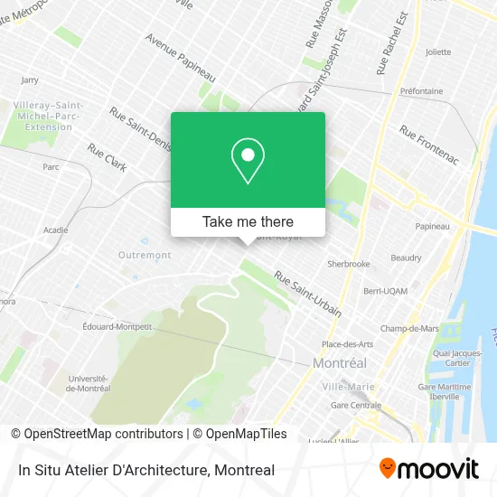 In Situ Atelier D'Architecture map