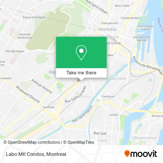 Labo Mtl Condos map