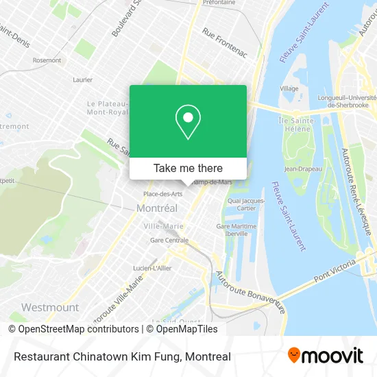 Restaurant Chinatown Kim Fung map