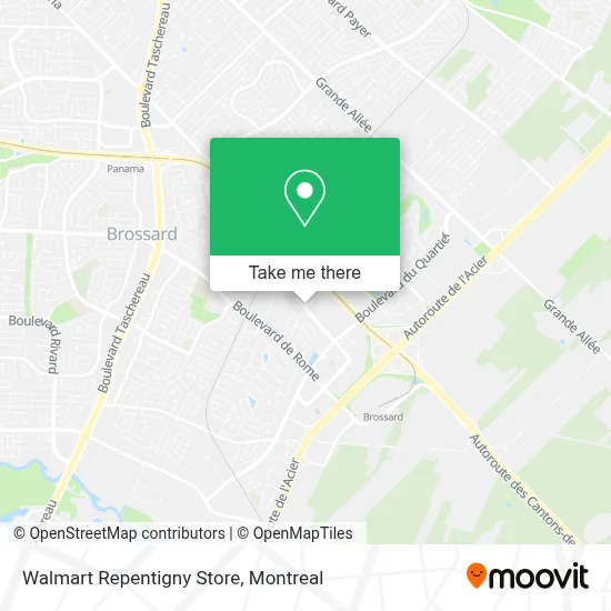 Walmart Repentigny Store map