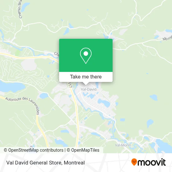Val David General Store map