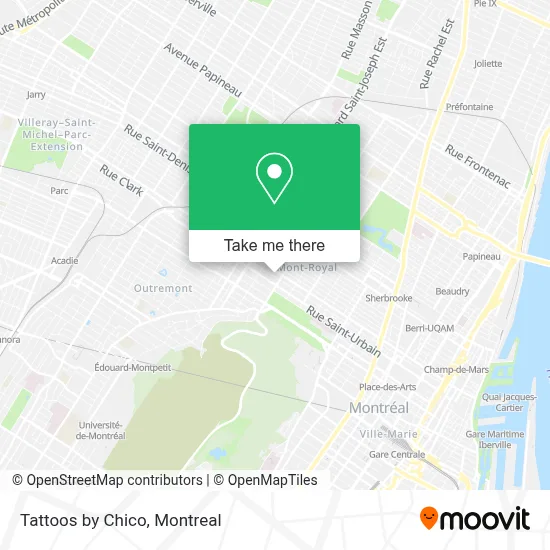 Tattoos by Chico map