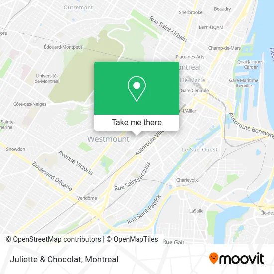 Juliette & Chocolat map