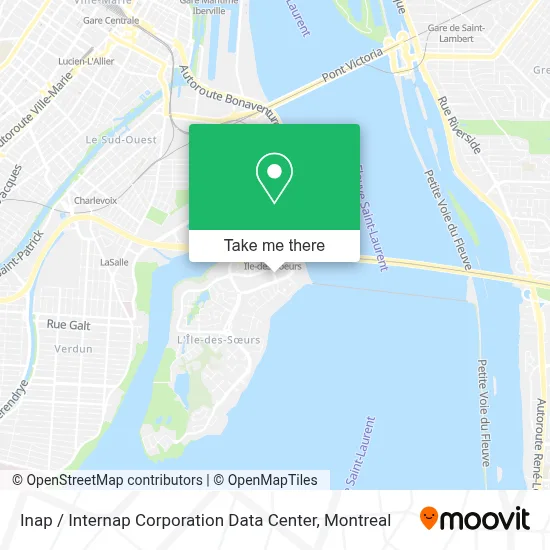 Inap / Internap Corporation Data Center map