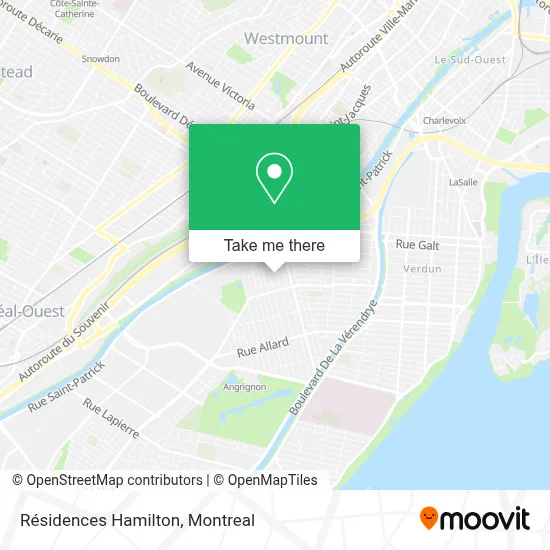 Résidences Hamilton map
