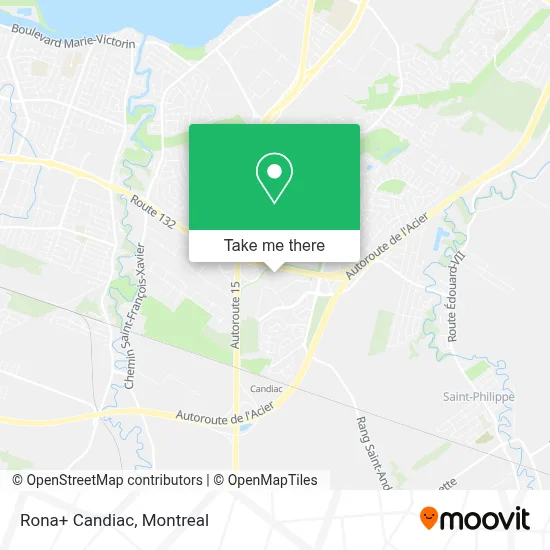 Rona+ Candiac map