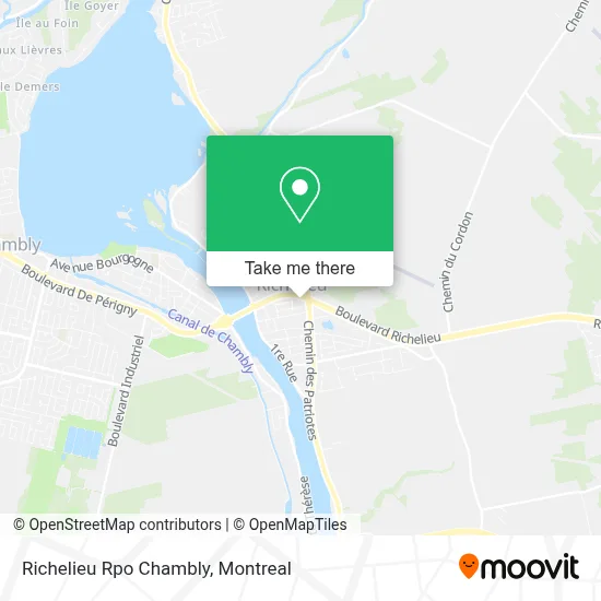 Richelieu Rpo Chambly map