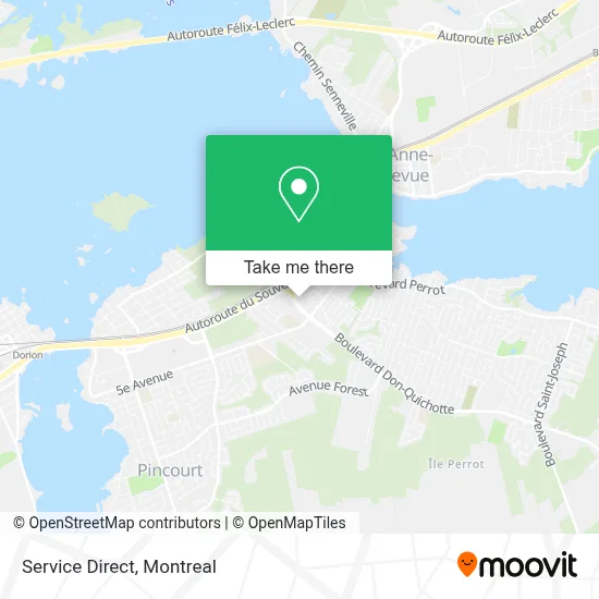 Service Direct map