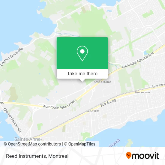 Reed Instruments map
