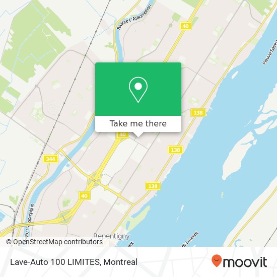 Lave-Auto 100 LIMITES map