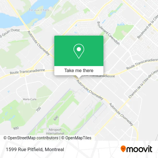 1599 Rue Pitfield map