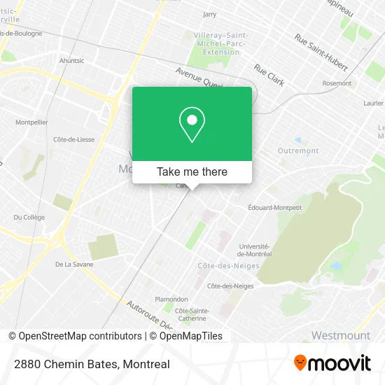 2880 Chemin Bates map