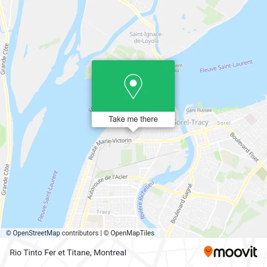 Rio Tinto Fer et Titane map