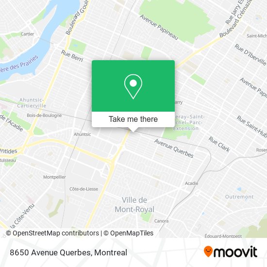 8650 Avenue Querbes map