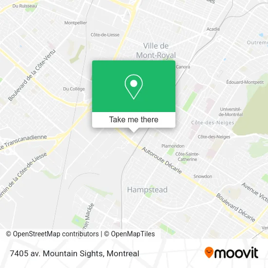 7405 av. Mountain Sights map
