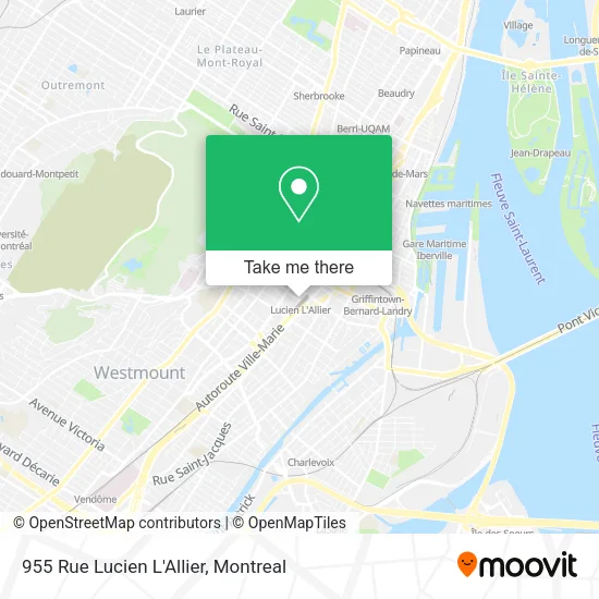 955 Rue Lucien L'Allier map