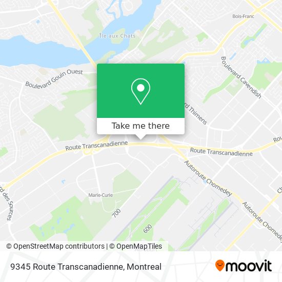 9345 Route Transcanadienne map