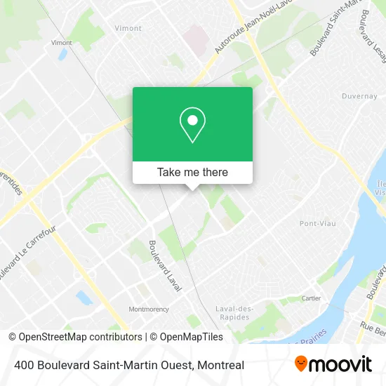 400 Boulevard Saint-Martin Ouest map