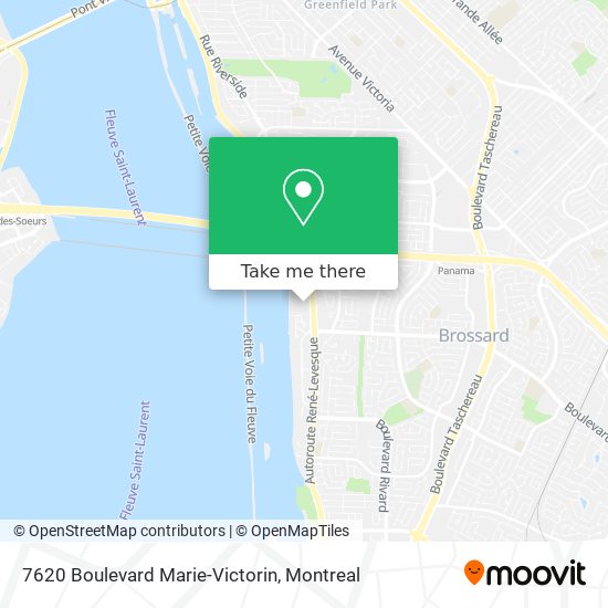 7620 Boulevard Marie-Victorin map