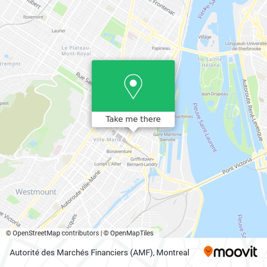 Autorité des Marchés Financiers (AMF) map