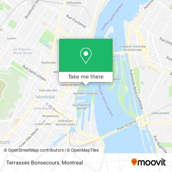 Terrasses Bonsecours map