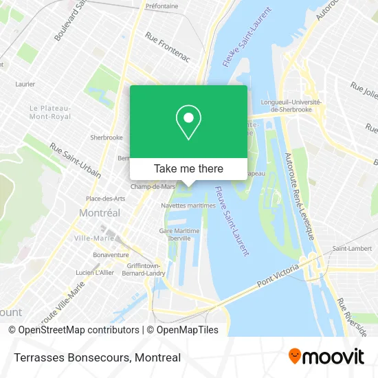 Terrasses Bonsecours map