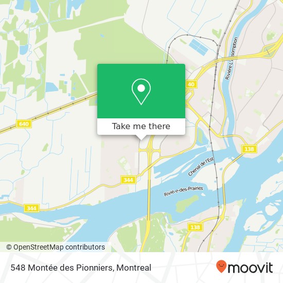 548 Montée des Pionniers map