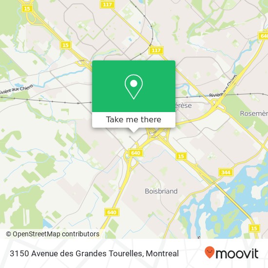 3150 Avenue des Grandes Tourelles map