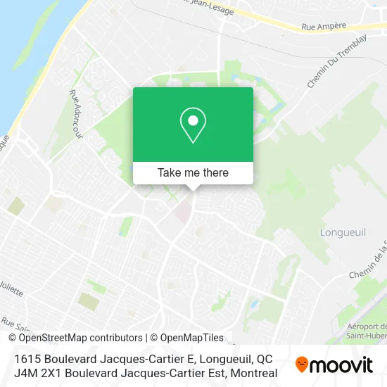 1615 Boulevard Jacques-Cartier E, Longueuil, QC J4M 2X1 Boulevard Jacques-Cartier Est map