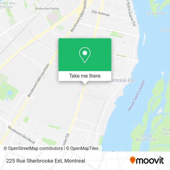 225 Rue Sherbrooke Est map