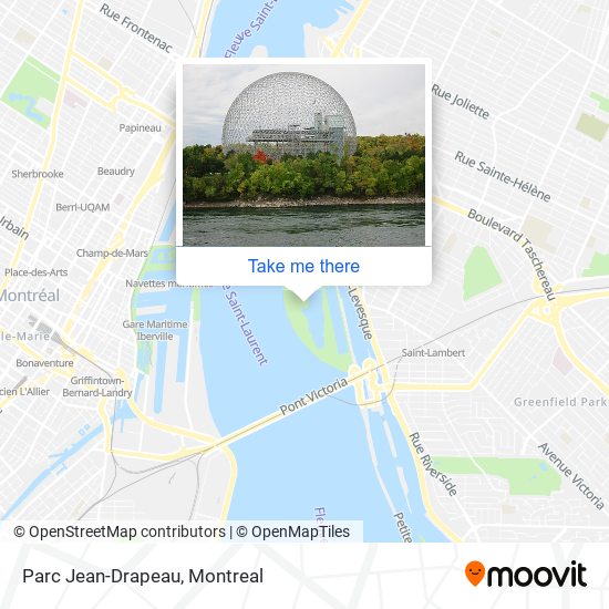 Parc Jean-Drapeau map