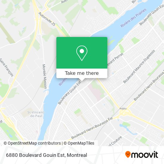 6880 Boulevard Gouin Est map