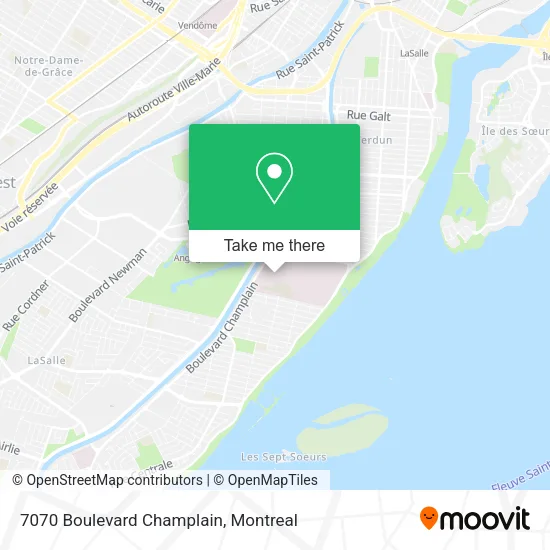 7070 Boulevard Champlain map