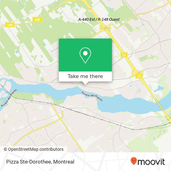 Pizza Ste-Dorothee map