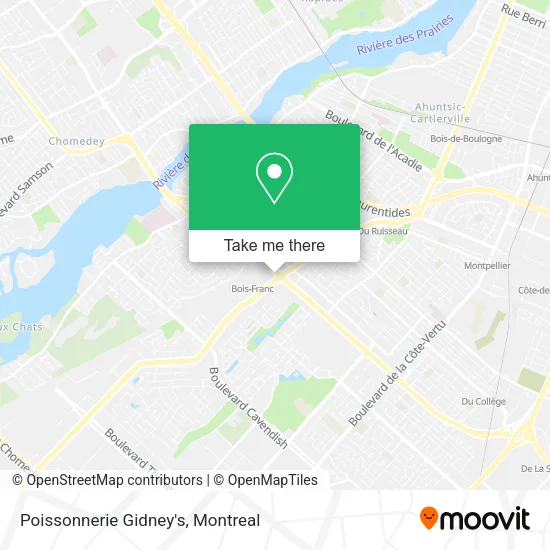 Poissonnerie Gidney's map