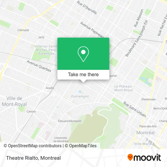 Theatre Rialto map
