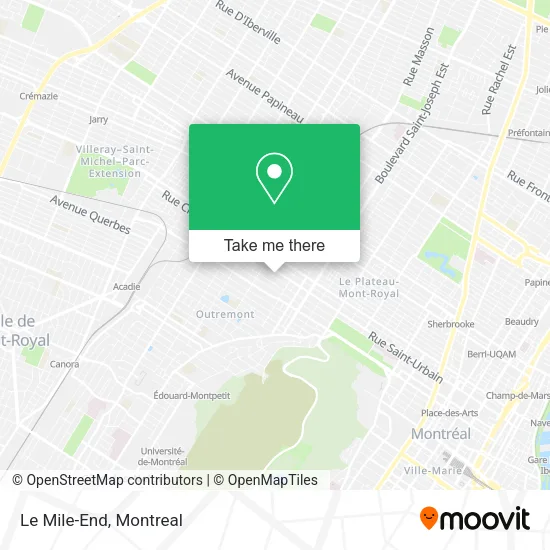 Le Mile-End map