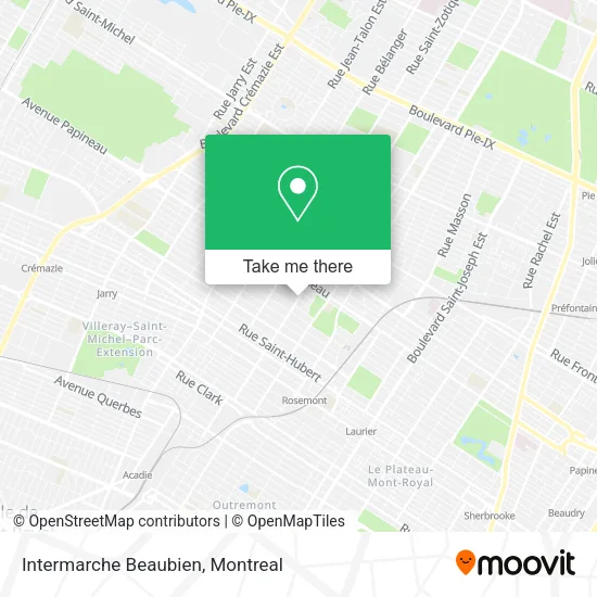 Intermarche Beaubien map