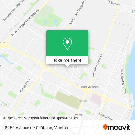 8250 Avenue de Châtillon map
