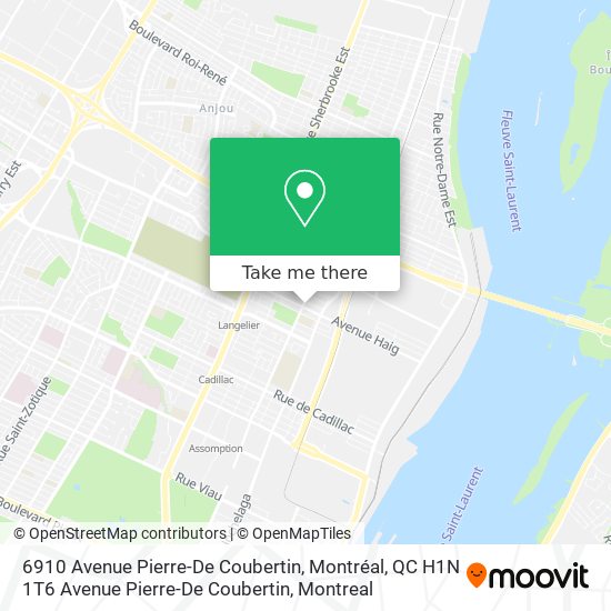 6910 Avenue Pierre-De Coubertin, Montréal, QC H1N 1T6 Avenue Pierre-De Coubertin map