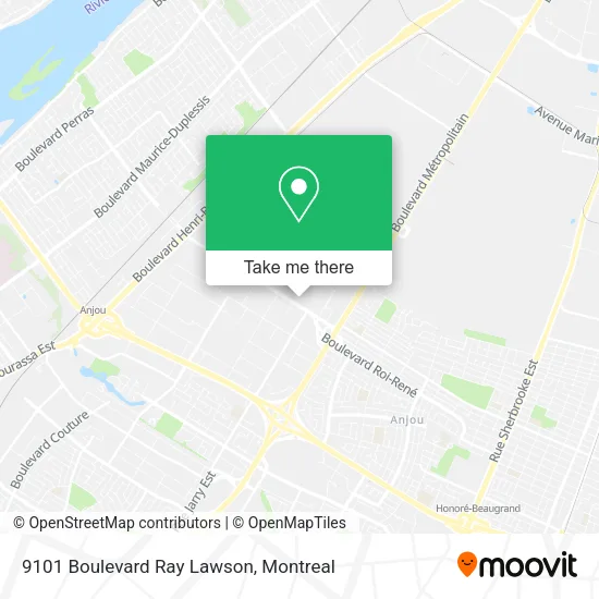 9101 Boulevard Ray Lawson map