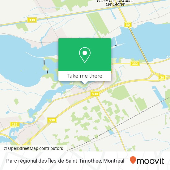 Parc régional des Îles-de-Saint-Timothée map