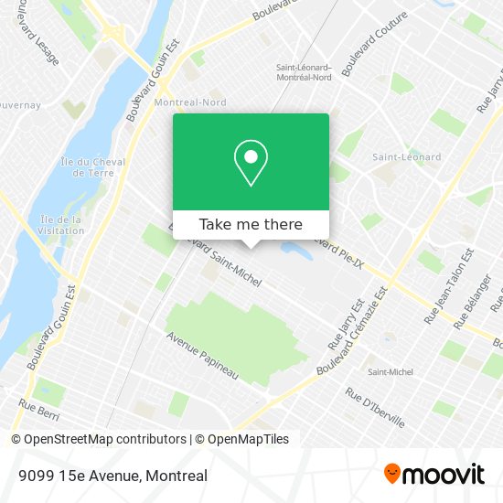 9099 15e Avenue map