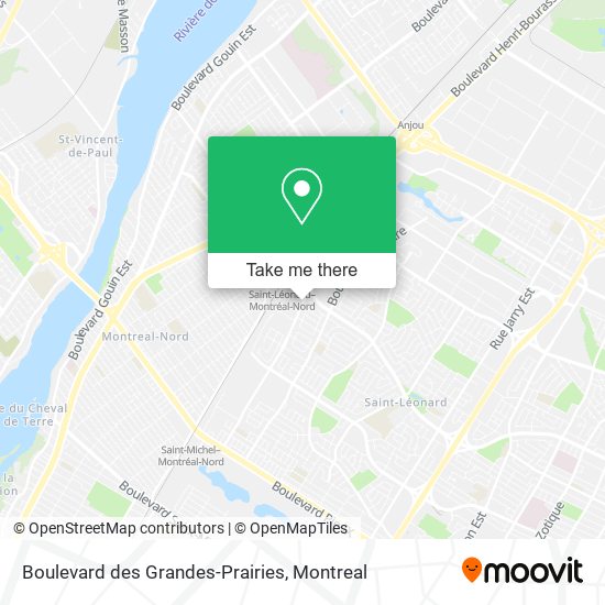 Boulevard des Grandes-Prairies map