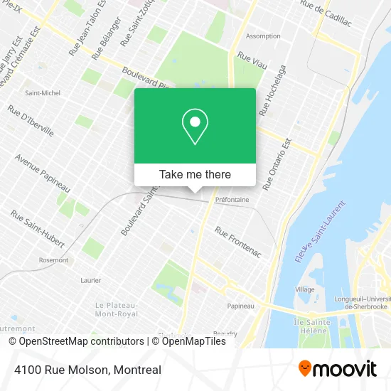 4100 Rue Molson map