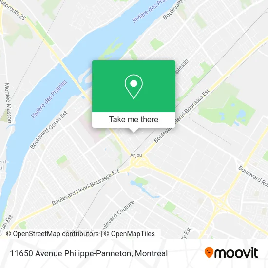 11650 Avenue Philippe-Panneton map